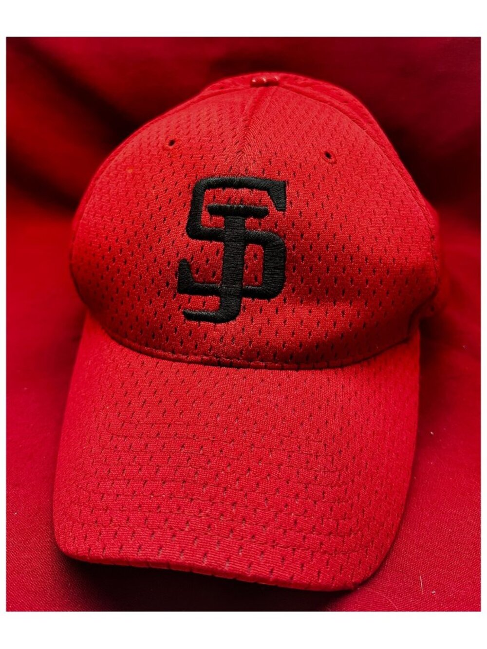 San Jose State Mesh Ball Cap Hat Size Med/Lg Richardson Pro Model Style 414 Red